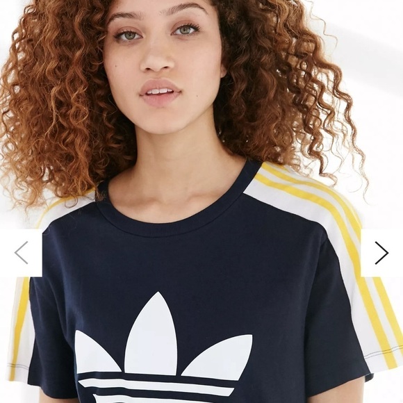 adidas Originals Cosmic Confession Snap Sleeve Three Stripe Tee / small - Picture 3 of 16